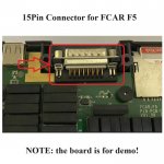15Pin Connector Plug Diagnostic Port for FCAR F5-G F5-D Scanner